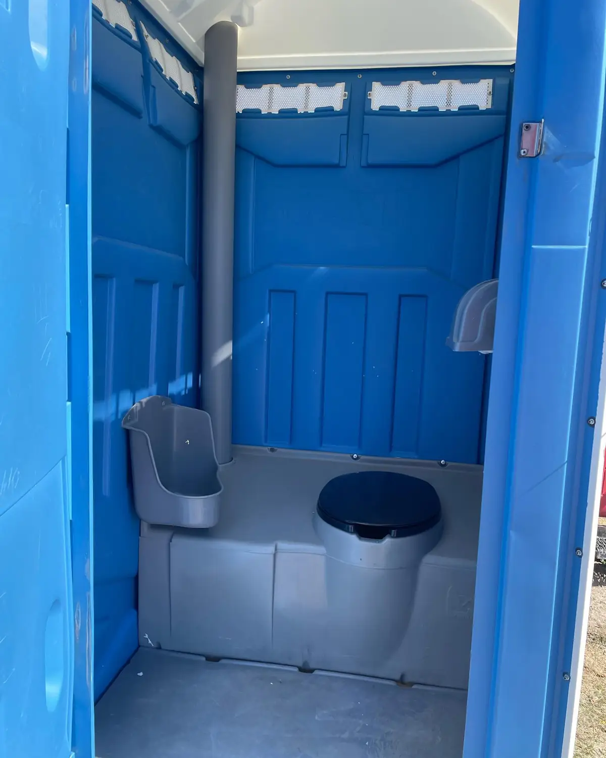 Porta potty setup similar to what we deliver in Sidney